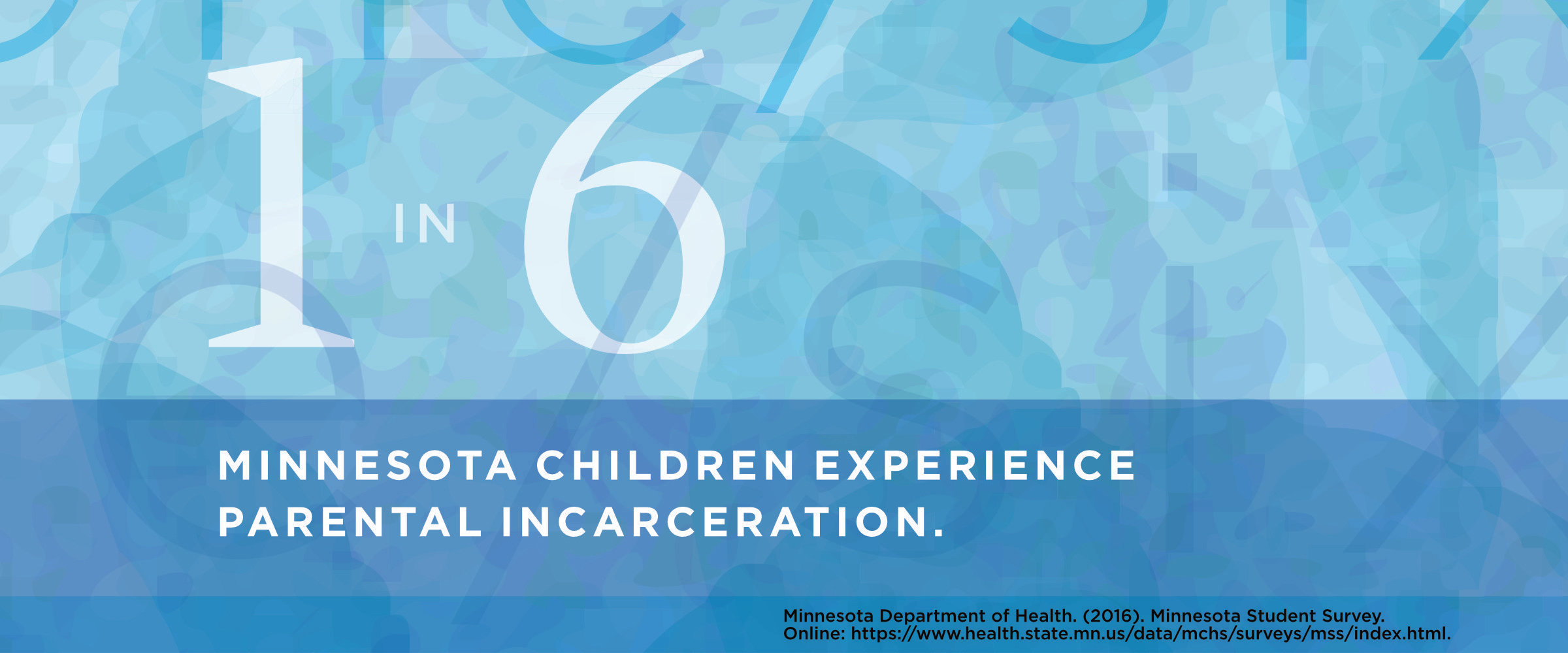 1 in 6 Minnesota children experience parental incarceration.